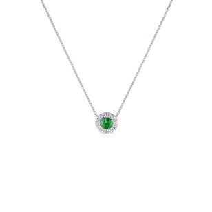 Collier Tsavorite Solitaire Entourage Lizzy - Versailles