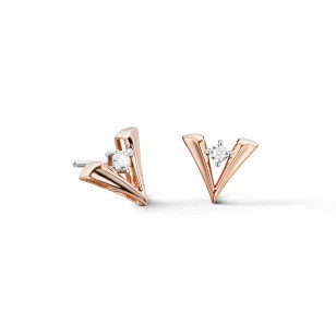 Boucles d'oreilles puces V - Graphique Diane