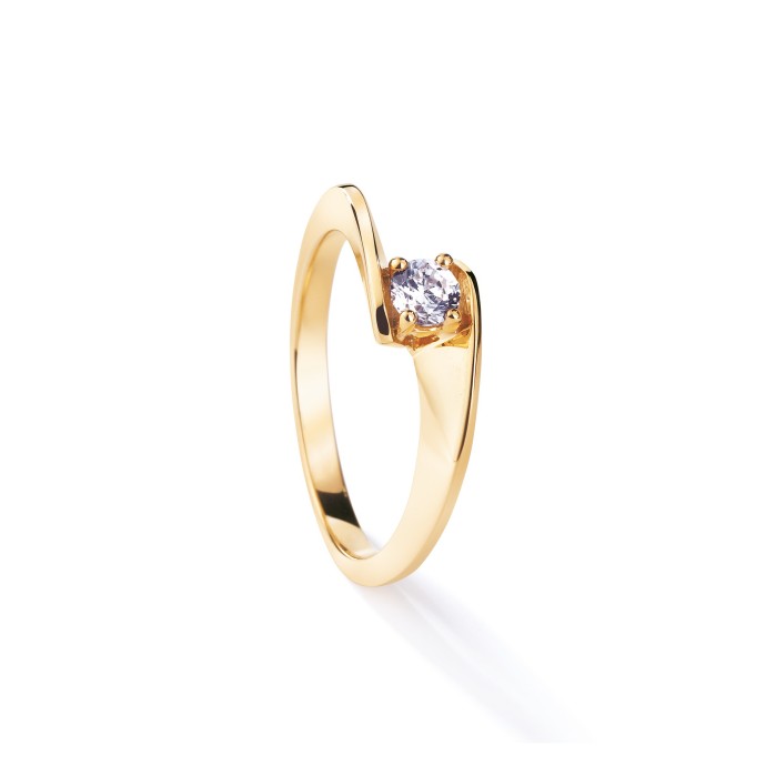 Bague Envol - Solitaire Or jaune