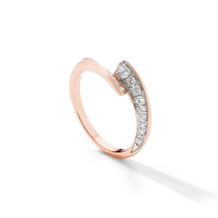 Bague Envol - Alliance pavée Rose Gold