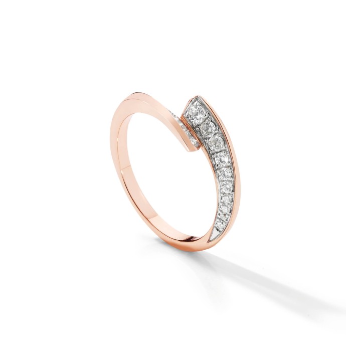 Bague Envol - Alliance pavée Rose Gold