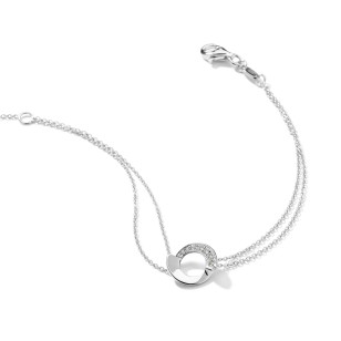 Bracelet Envol - Pavage double chaîne