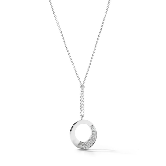 Collier Cravate Envol - Semi pavé