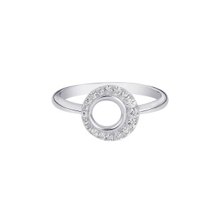 Bague Moon Envol - Rond pavé