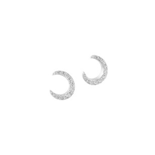 Boucles d'oreilles puces croissant de Lune Envol - Moon