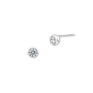 Clous d'oreilles solitaire clos - Only Diamond