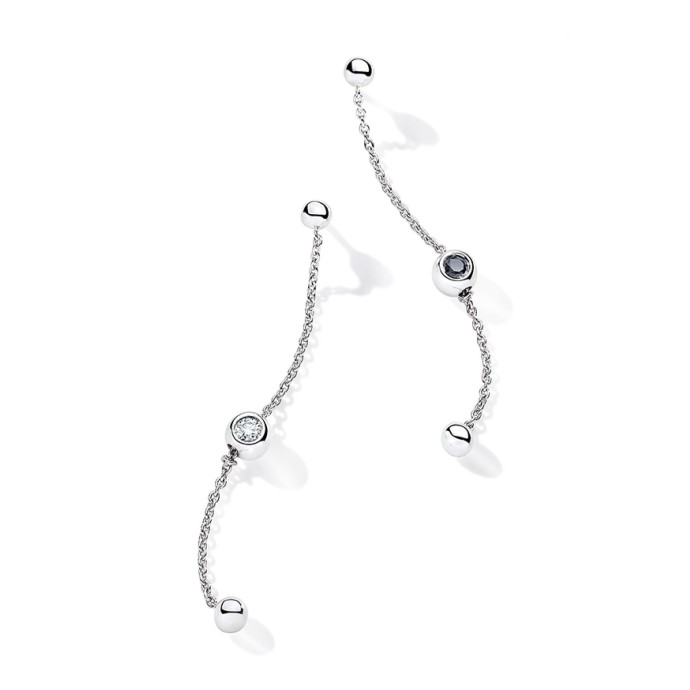 Boucles d'oreilles pendantes chaîne - Only Diamond