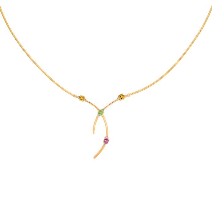 Collier Saphirs Ceylan de couleur - Baia